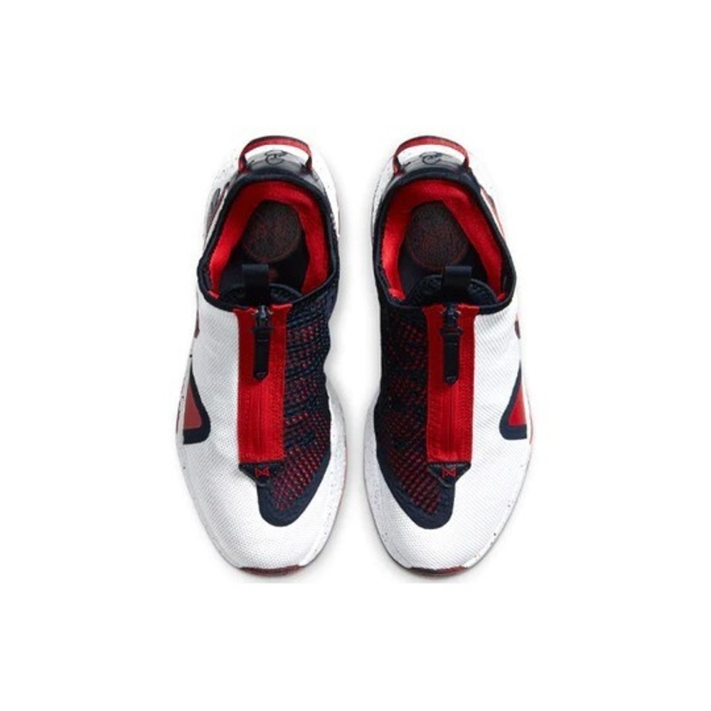 Nike Men's PG4 Basketball Shoes‎ CD5079-101 White Obsidian University Red Sz 10